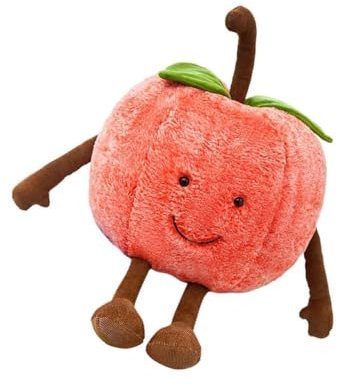 KIXZSAZ Delightful Kids Fruits Plush Stuffed Toy Throw Pillow Birthday Gift, Cherry 30cm