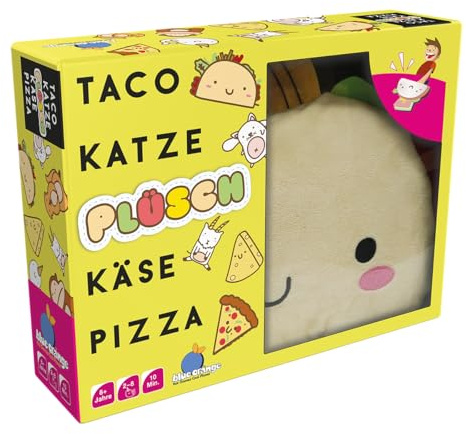 Blue Orange, Taco Gato Felpa Queso Pizza, Juego de Fiesta, 2-8 Jugadores, 8+ Años, 10 Minutos, Alemán