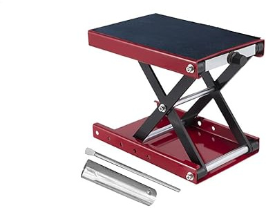 Cric Moto, Table Élévatrice Portable pour Moto, Équipement de Levage Rapide pour Scooter et Entretien Atelier Moto