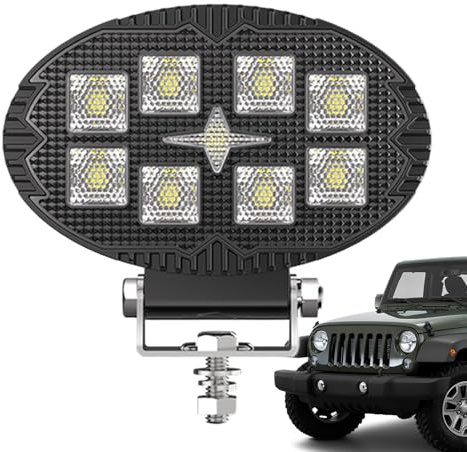 Generico Luci di Lavoro per Camion | 4000LM Fari LED di Guida Automotive - Illuminazione Ausiliaria Impermeabile per Veicoli come Camion Pickup ATV Trattore Moto