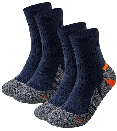 Edelmind Chaussettes de Course, Anti-Ampoules, Technologie Séchage Rapide, Chaussettes running pour hommes et femmes, Running socks