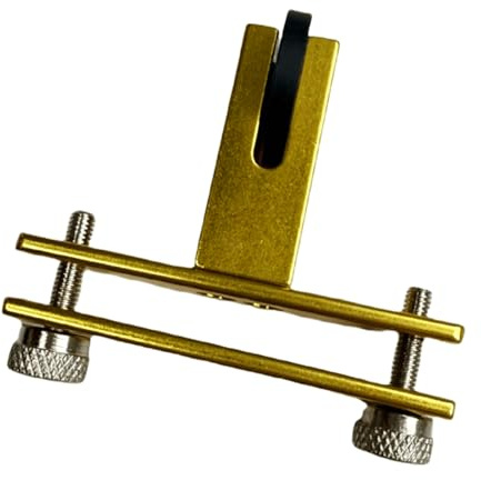 Ergonomischer Geigenbrücken-Einsteller, Metalltextur, tragbares Design, Schleifwerkzeug für reibungsloses Stimmen und Instrumentenpflege, Violinensteg-Stimmwerkzeug