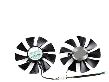 muyihui 85MM GA91S2H Cooling Fan For 1050 1060 1070 Ti 6GB Mini Card GFY09010E12SPA(Black 2-Fan GA91S2H)