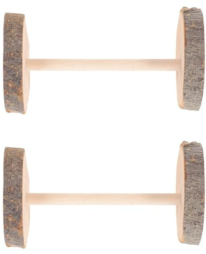 GALPADA 2 Stück-Pack Katzenkauspielzeug Holz Silvervine zur Zahnreinigung bei Katzen Stresslinderung Spielsachen für Katzen und Kätzchen Zufälliger Stil