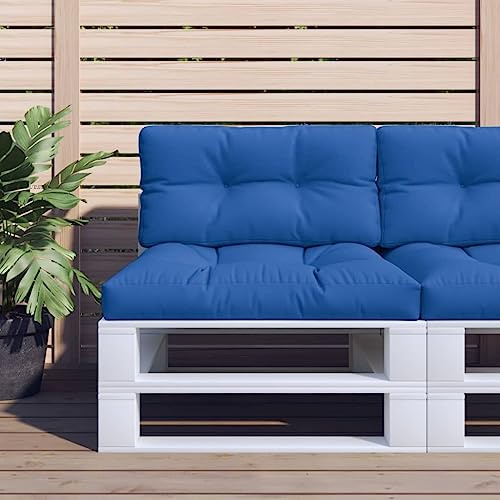 Frdhee Esszimmerstuhl Sitzkissen,Palettenkissen 2-TLG. Königsblau Stoff,Memory-Schaum-Sitzkissen für Indoor und Outdoor