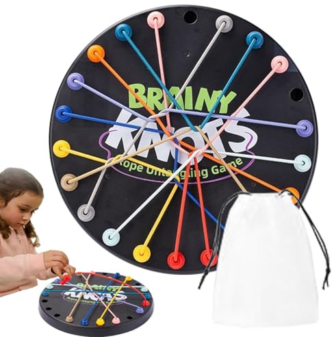 De Enhebrar Cuerdas,Juego De Enhebrar Cuerdas | Juguetes con Cordones para Clasificar Cuerrdas Retorcidas | String Solution Central Brain Teaser, Nudos De Cuerda Desenredar Pila