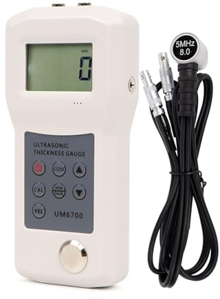 Spessimetro, Tester di spessore del metallo ad ultrasuoni (1,0-280 mm): misuratore velocità suono vocale for la misurazione tubi/acciaio