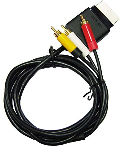 OSTENT AV TV RCA Audio Video Optisches Kabel kompatibel für Microsoft Xbox 360 Slim Konsole