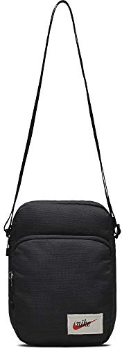 Nike Tasche Heritage Smit, Black/Black/Orange Blaze, One Size, BA5809-010