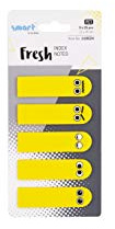 smart by Leviatan Smart Emotikon Lot de 5 paquets de 25 feuillets autocollants pour surligneurs, marqueurs, index et onglets adhésifs inscriptibles 12 x 45 mm