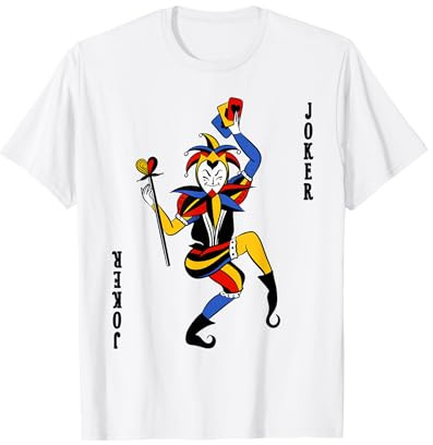 Spielkarte Joker Karte Kostüm Fasching Verkleidung Gruppen T-Shirt