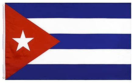 Abonda Bandera Cuba Jardín | 90x15 0cm/3x5ft Heavy Duty Cuba Garden Flag,Banderas Nacionales de países con Ojales de latón para el hogar, el jardín y el césped