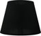 Pantalla de lámpara de mesa negra E14 cónica Ø 25 cm Pantalla textil