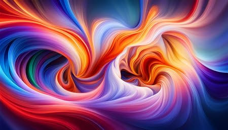 adrium Acryl-Bild 120 x 70 cm: Bunte abstrakte Rauchwelle - Generative KI (207713714)