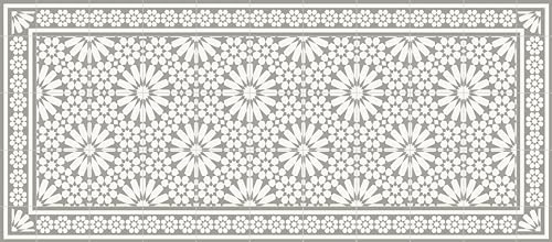VINILIKO Design | Alfombra Vinílica Samara Beis 66x150 cm - Antideslizante, Impermeable, Lavable - Varios Tamaños - Alfombra Vinilo Salón, Cocina
