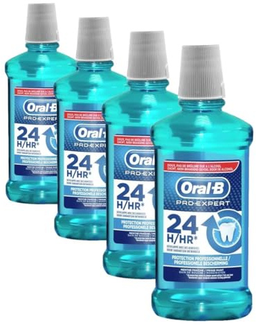 Oral-B Pro-Expert Bain De Bouche Protection Professionnelle 500 ml (Lot de 4)