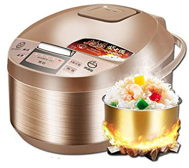 Cuociriso, Appuntamento 10 Ore, Multifunzione Intelligente Per Uso Domestico 5L-860W, Con Vaporiera, Per 4-8 Persone