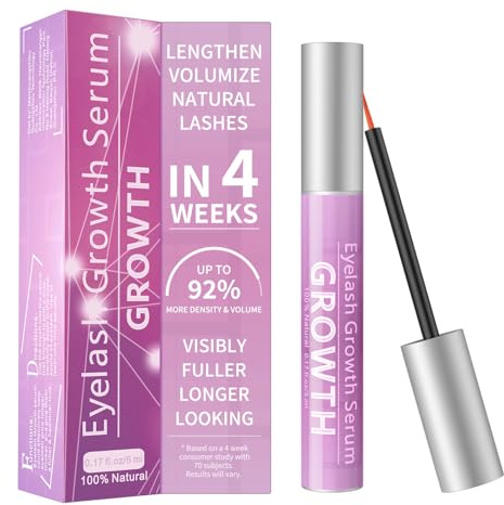 Eyelash Growth Serum Volumizing Lash Serum For Eyelash Growth Longer & Thicker Lash Enhancing Serum With Natural Formula Vegan & Cruelty-Free