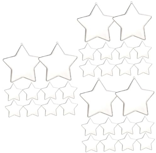 TOPBATHY 30 STK Pentagramm-Box Stern-anhänger Weihnachtsbedarf Weihnachtsdekoration Requisiten Weihnachts-hängeboxen Dekorationen Für Weihnachtsfeiern Weihnachtsbaumschmuck Plastik