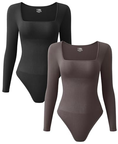 Generico Salopette Donna 𝐄stiva Corta Jeans Tuta da Donna Tinta Unita con Scollo a U, Manica Lunga, Vita Attillata Salopette Donna Jeans Gonna (Black, M)