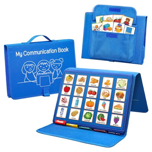 Dokumentationen für die ausstellung visueller kommunikationshilfen, nichtsprach-tafel, inhalte für autistische sprachen, karten für kindliche verhaltensbezogene grammatik (Blau)
