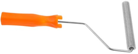 FOYTOKI Para Pisos Púas Antiespumante, Aluminio Resistente, Tamaño 20x150 Mm, Mango Ergonómico, Uso Resinas y Autonivelantes, Pack Individual Para Obra y Reparación