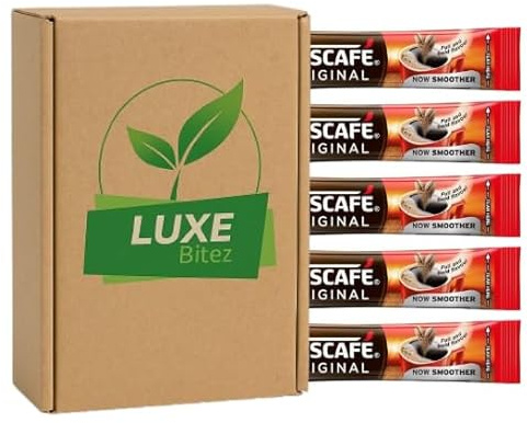 Original Individual One Cup Instant Coffee Sachets Sticks 1.2g (Pack of 400) | Compatible For Nescafe By Luxe Bitez