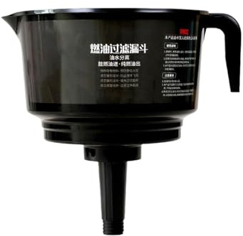 Separatore carburante – Filtro olio ad alte prestazioni – Imbuto liquido auto | Separatore di acqua e olio a prova di perdite con filtro a maglia per moto, auto, escavatore, barca,