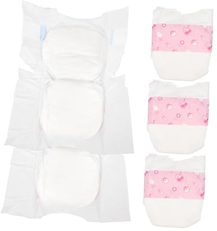 HEALSOPTHY 5stücke Wiederverwendbare Babypuppenwindeln Puppenwindeln Simulationswindeln Für Puppen Und Ähnliche Spielzeuge Weiche Und Bequeme Materialien Kompliziertes Design Für