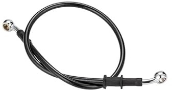 Tubo Freno Linea Tubo Flessibile Freno Moto Universale In Acciaio Inossidabile Rinforzato Idraulico Intrecciato Con Estremità Tubo Da 28° Su Entrambe Estremità Moto Tubo Freno(1500MM)