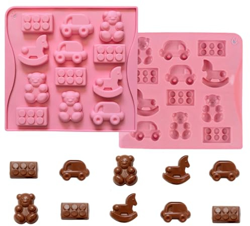 Silikonform für Schokolade, Eiswürfel und Gummis | Flexibles lebensmittelechtes Silikon mit Antihaft-Oberfläche für Süßigkeiten und Eis