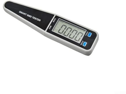 Clip testeur de composants intelligent avec écran LCD plaqué or pour une précision LCR, mesure de diode et de capacité, mise hors tension automatique et conservation des données