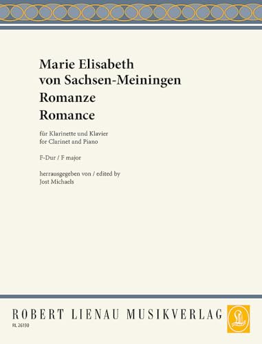 Romanze F-Dur: Klarinette und Klavier.