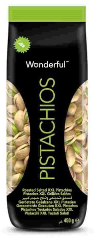 Wonderful Pistachios - Pistaches grillées & salées 450g