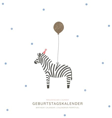 Geburtstagskalender Stempeltiere - Stempel-Kunst von Perlenfischer - immerwährendes Kalendarium - 24 x 24 cm - Spiralbindung: Birthday Calendar - Calendrier perpétuel