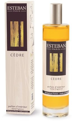 Esteban – Rumsspray doftspray – rumsdoft – 75 ml – luftrenande spray för lägenhet och toalett, rumsspray med ekologisk alkohol – långvarig friskhet – återvinningsbart glas – iris kashmir