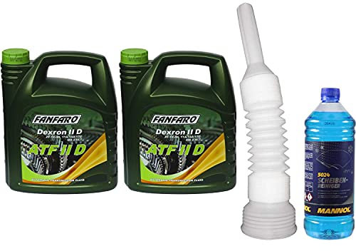 QR-Parts Set 8 Liter 85409355 5024 FF8604-4 CT4504 1 Original MANNOL Scheiben-Reiniger -70 °C Frostschutz Konzentrat 4 FANFARO ATF IID Auslaufschlauch
