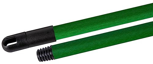 La Briantina Manico Professionale Frosted per Scope, in Metallo Plastificato, Finitura Ruvida Antiscivolo, Lunghezza 130 cm, Filetto Universale, Colore Verde