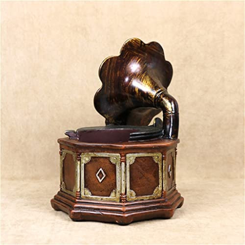 Vintage-Grammophon-Modell, Weinflaschenhalter, dekoratives Regal, Weinset, Dekoration, Basteln, geeignet für die Hausbar (D wie abgebildet).