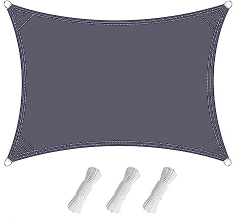 SXLONG Sun Shade Sail, 1.5×3 M Waterproof Outdoor Garden Patio Party Sunscreen Awning, 95% UV Block with Free Rope, Patio Sunshade Sunscreen Awnings for Outdoor Garden Yard Party