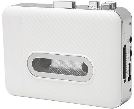 Kassettenspieler, Tragbarer Kassettenspieler, der MP3-Audiomusik über USB Aufnimmt, Walkman-Kassettenspieler mit Kopfhörer, Kassetten-zu-MP3-Konverter, Kompatibel mit Laptops für