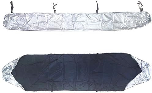 AHDFY Markisenabdeckung Abdeckung,Markisen-Schutzhülle,Markise Rain Canopy Storage Bag,Wasserdicht Schneefest Patio Markisenabdeckung Für Garten Und Terrasse(2m-5m),Silber,350CM
