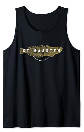 St. Maarten Niederländische Westindien Meeresschildkröte St. Martin Angeln Tank Top