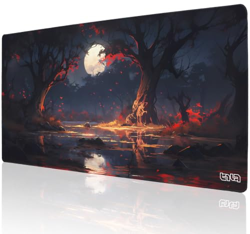 Tilt Schreibtischunterlage 100x50 cm Gaming Mauspad XXL | Rutschfester Mousepad Groß für Schreibtisch und PC Gadgets | Wasserdichter Desk Mat (Northern Swamps)