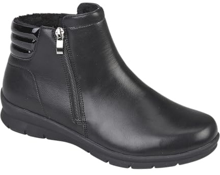 Shoe Tree Comfort Ladies Chelsea Wedge Ankle Boot, Sizes 3-8