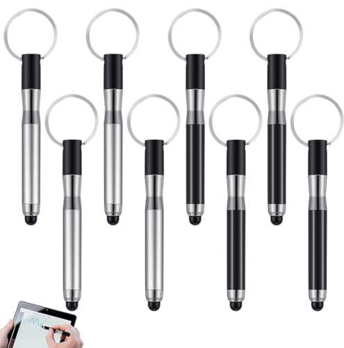 Universal-Eingabestift Mini 3 in 1 – Set mit 8 Stück für Tablet und Smartphone