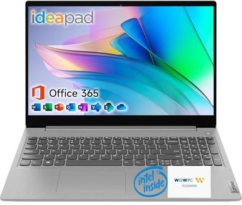 Lenovo Ordinateur portable IdeaPad 1 15,6 | 36 Go de RAM | Double stockage : SSD 1 To + 128 Go eMMC | Wi-Fi 6 | USB-C | Microsoft Office 365 d'un an | Intel Dual-Core | Écran HD | Windows 11 | Avec
