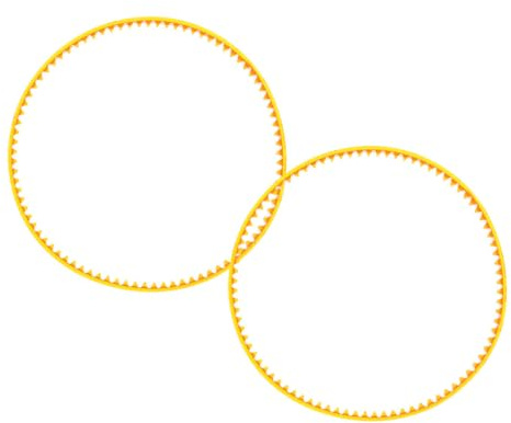 TOPPERFUN Cotton Candy Maker Belts 2-Pack Reusable Plastic Belts for Marshmallow Dispenser Compatible Indoor Sugar Machines for DIY Cotton Candy Projects