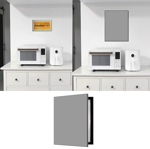 Electrical Panel Cover Blank Hide Electrical Panel, Wall Hanging Circuit Breaker Panel Covers, Multifunctional Fuse Box Cover, Distribution Box for Farmhouse/Home(Style I,60 x 70cm (23 5/8 x 27 1/2