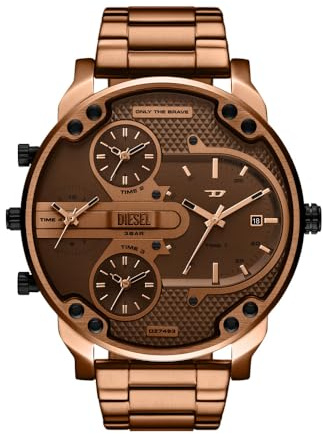 Diesel Mr. Daddy Slim Herren 54MM Braune Edelstahluhr, DZ7493